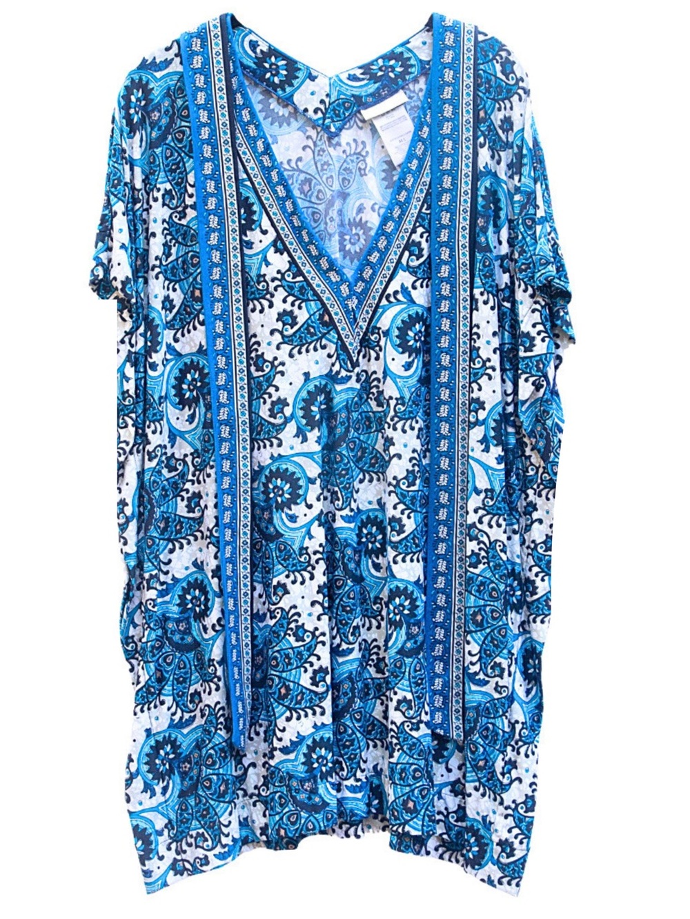Monteau Blue Paisley Dress